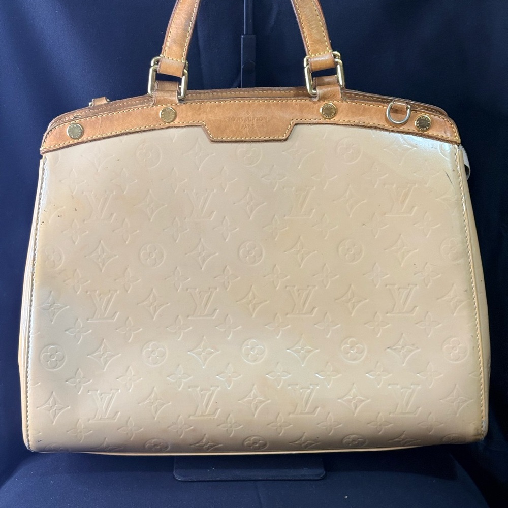 LOUIS VUITTON Vernis Blair MM Hand Bag Rose Angelique